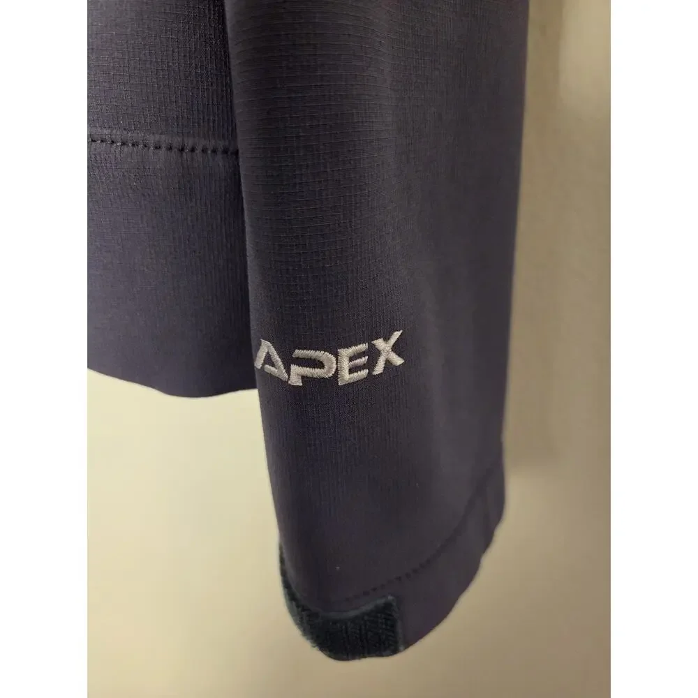The North Face TNF Apex Gray Softshell Jacket Mens Size Large Full Zip Outdoors